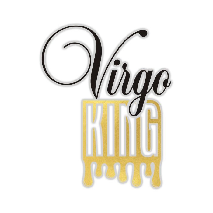 Virgo King - Full Color Vinyl Decal - Custom Size