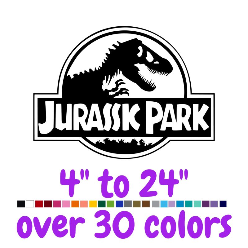 Jurassic Park Vinyl Decal - Custom Size