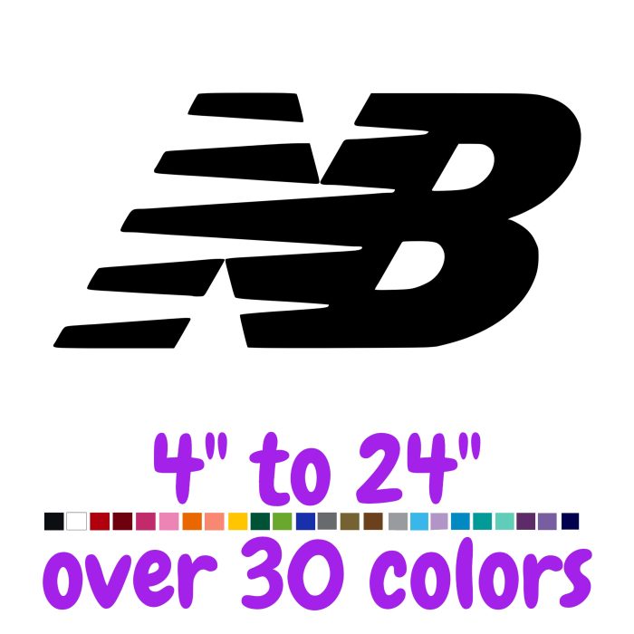 New Balance Vinyl Decal - Custom Size