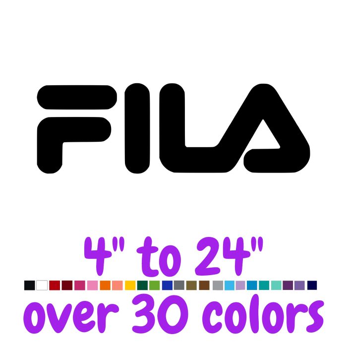 FILA Vinyl Decal - Custom Size
