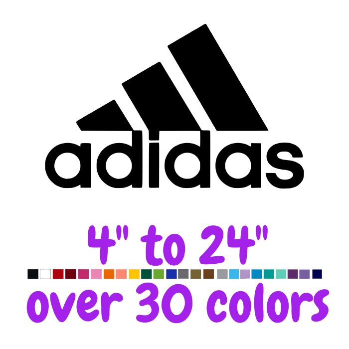 Adidas Vinyl Decal - Custom Size