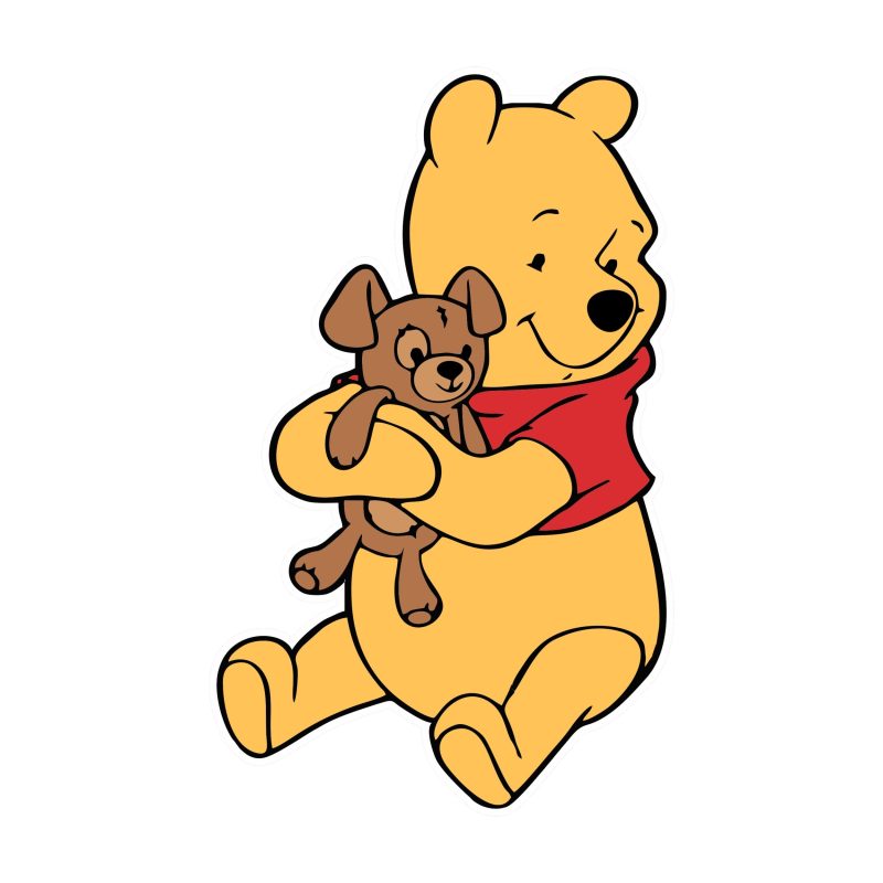 Winnie The Pooh - Full Color Vinyl Sticker - Custom Size