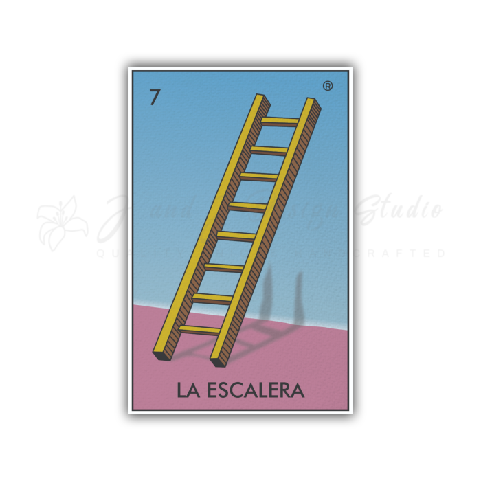 Loteria – La Escalera – Full Color Vinyl Decal – Custom Size