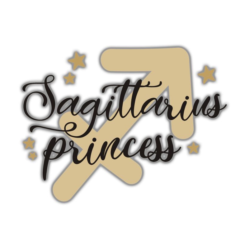Sagittarius Princess - Full Color Vinyl Decal - Custom Size