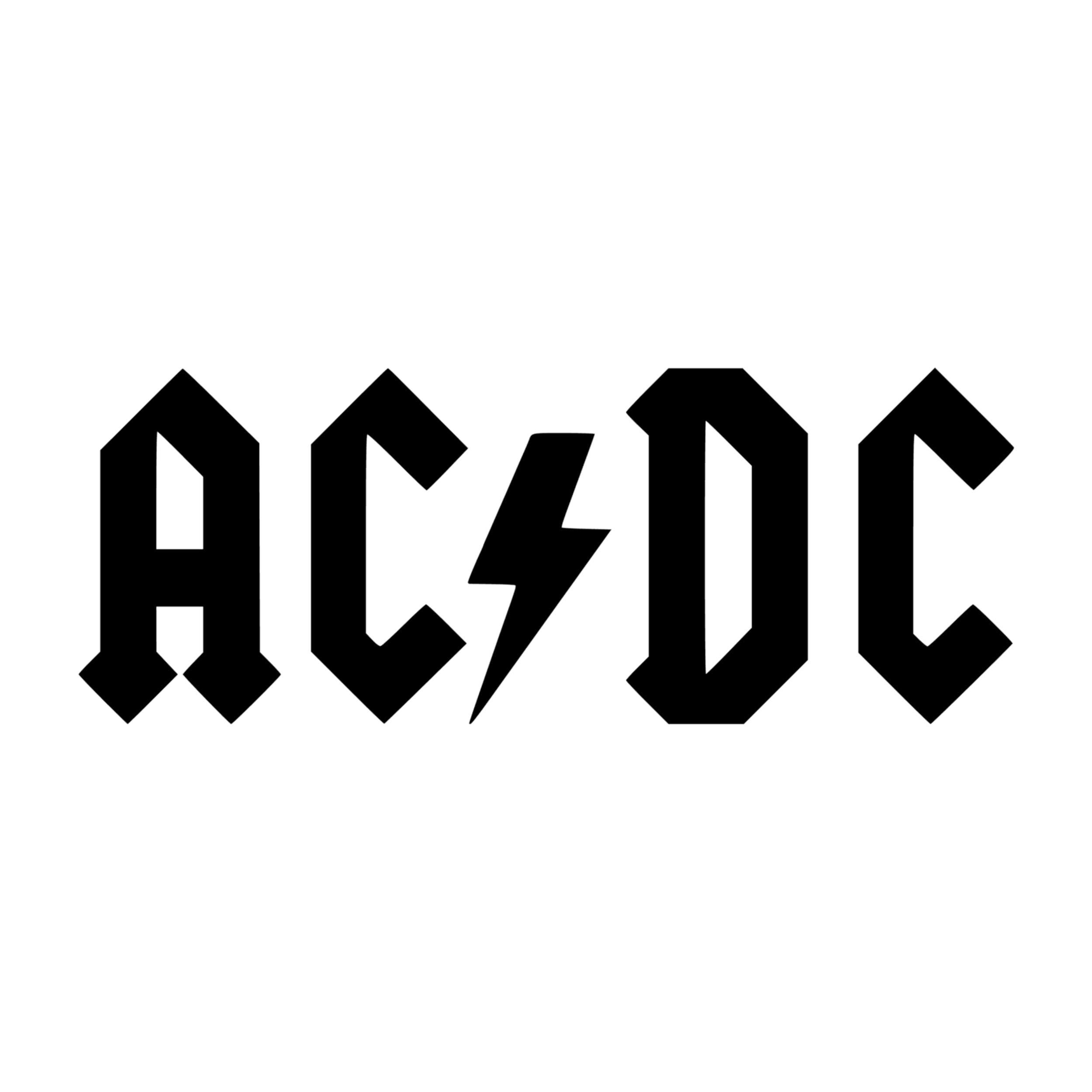 ACDC Vinyl Decal - Custom Size