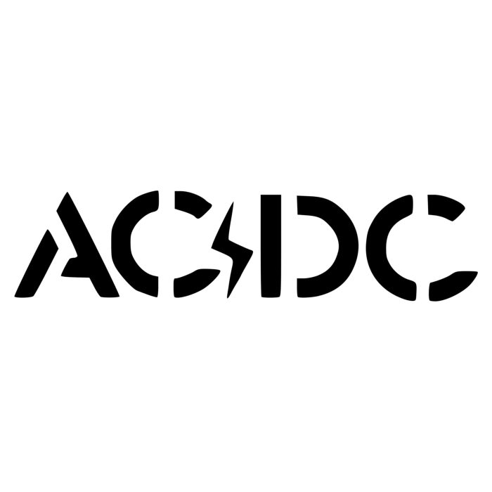 ACDC Vinyl Decal - Custom Size