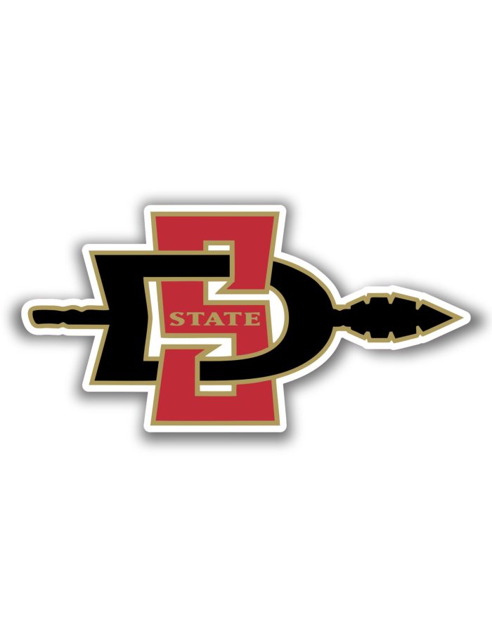 San Diego State Aztecs- Full Color Vinyl Decal - Custom Size