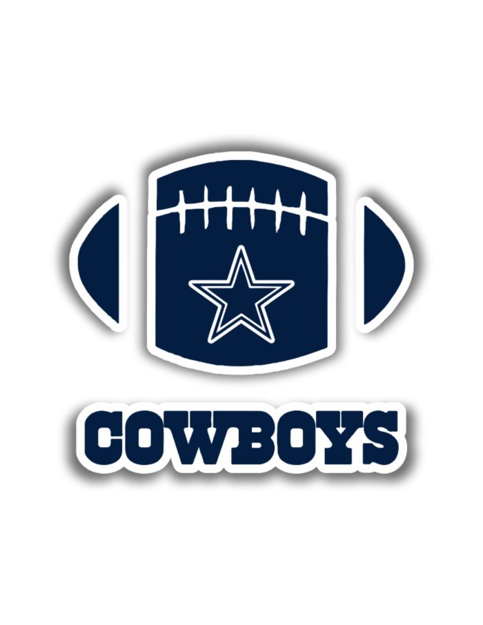 Dallas Cowboys - Football With Name Below - Temporary Tattoo