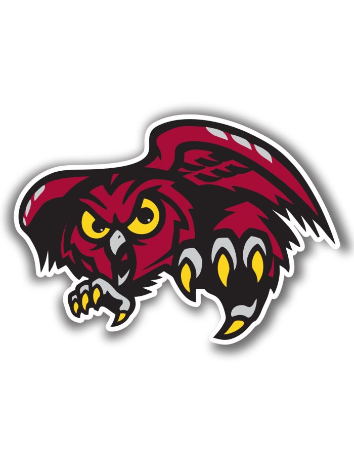 Temple University - Full Color Vinyl Decal - Custom Size
