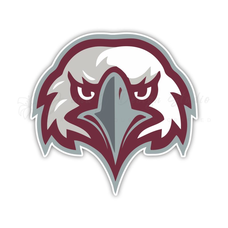 Eastern University - Eagle Head - Full Color Vinyl Decal
