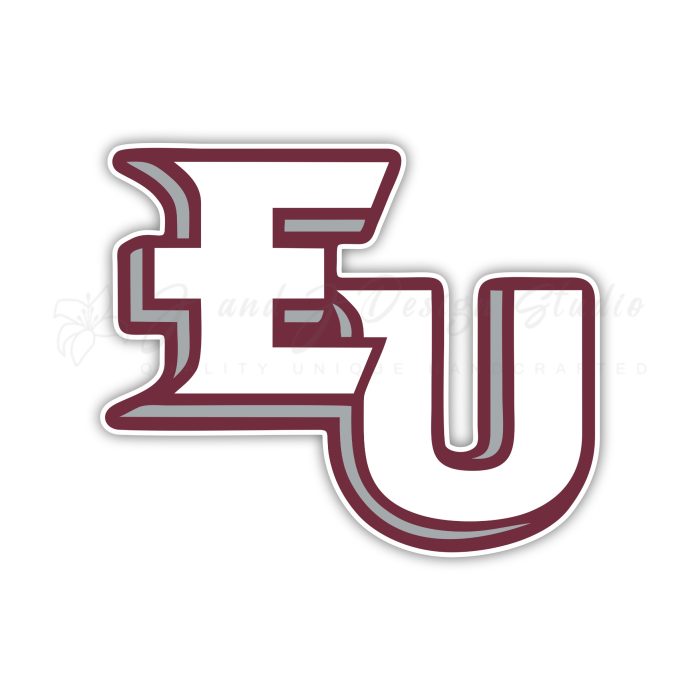 Eastern University Eagles - EU- Full Color Vinyl Decal