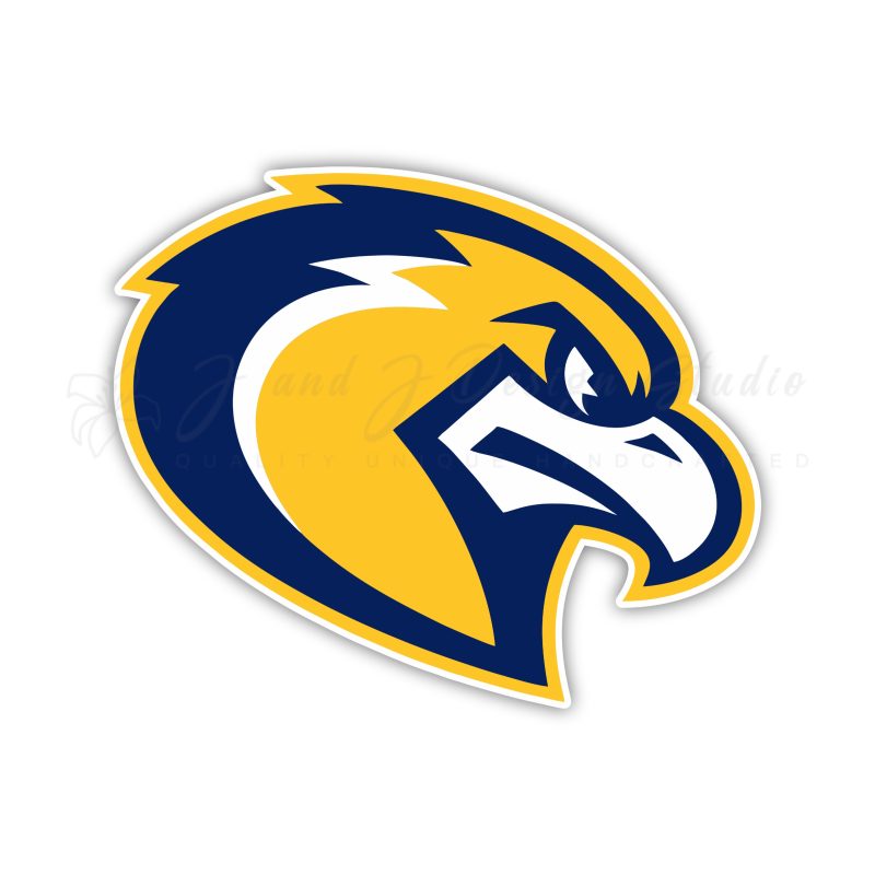 Marquette University - Golden Eagle Head- Full Color Vinyl Decal