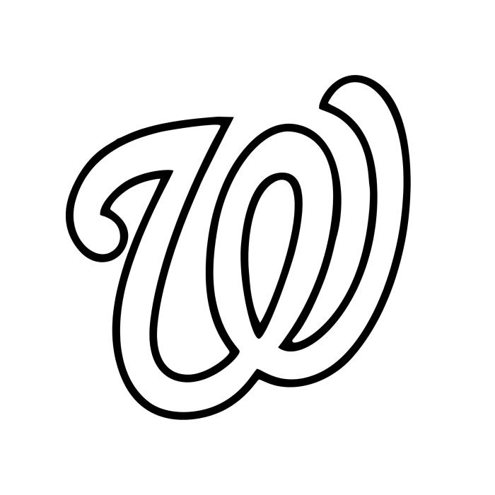 Washington Nationals Vinyl Decal - Custom Size