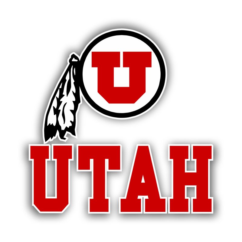 Utah Utes Full Color Vinyl Decal - Custom Size