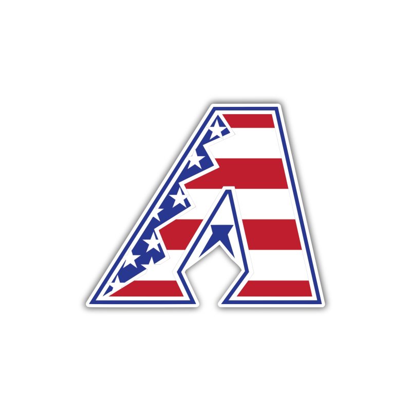 Arizona Diamondbacks - American Flag A - Temporary Tattoo