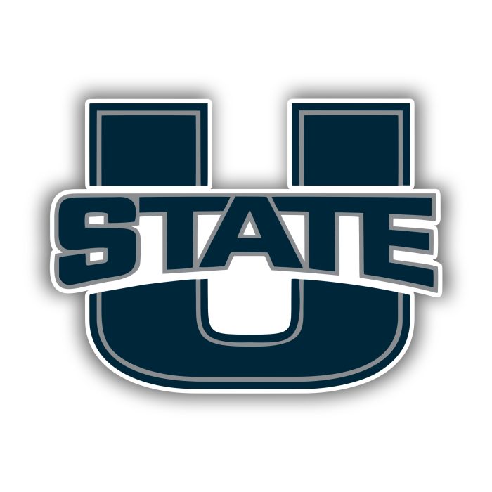 Utah State Aggies Full Color Vinyl Decal - Custom Size