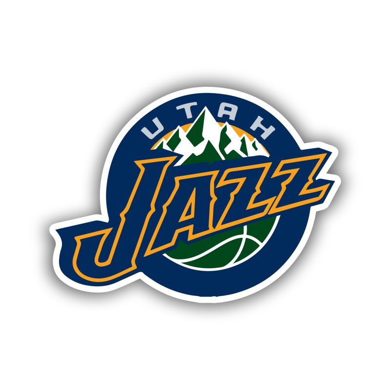 Utah Jazz Full Color Vinyl Sticker - Custom Size