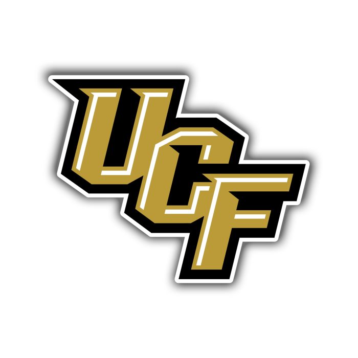 UCF University of Central Florida Knights Full Color Vinyl Decal - Custom Size
