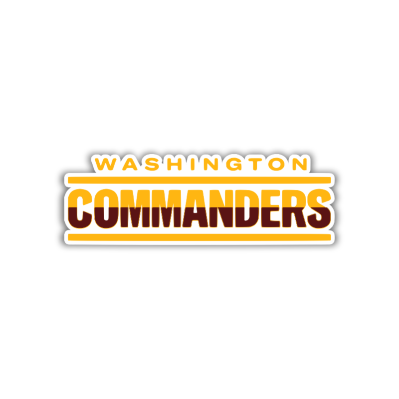 Washington Commanders - Ombre Name - Temporary Tattoo