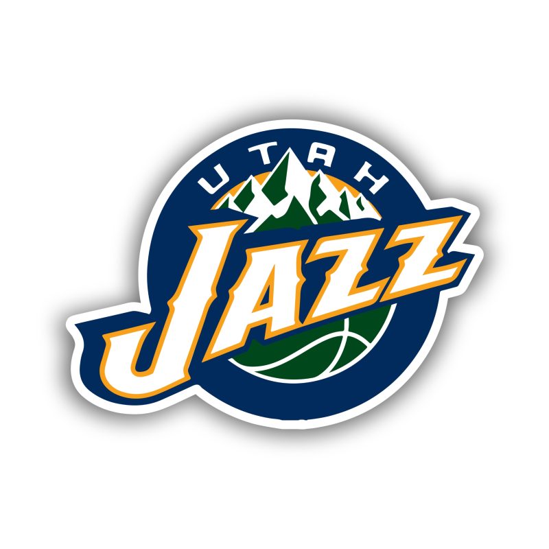 Utah Jazz Full Color Vinyl Sticker - Custom Size