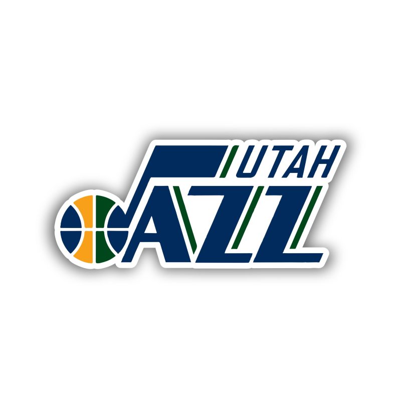 Utah Jazz Full Color Vinyl Sticker - Custom Size
