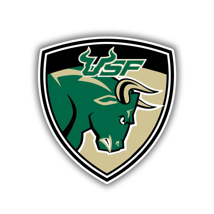 USF Bulls Full Color Vinyl Decal - Custom Size