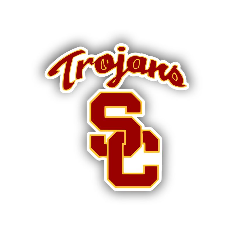 USC Trojans Full Color Vinyl Decal - Custom Size