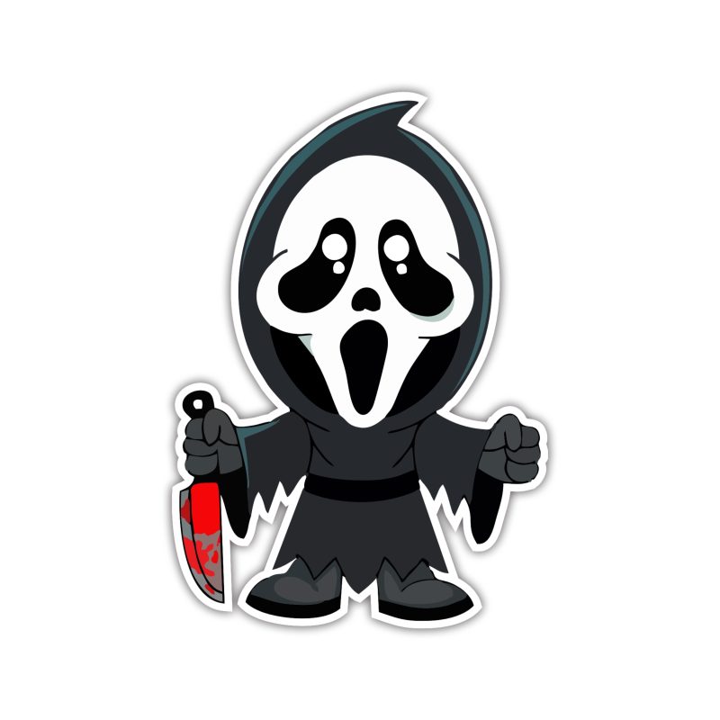 Scream - Full Color Vinyl Decal - Custom Size