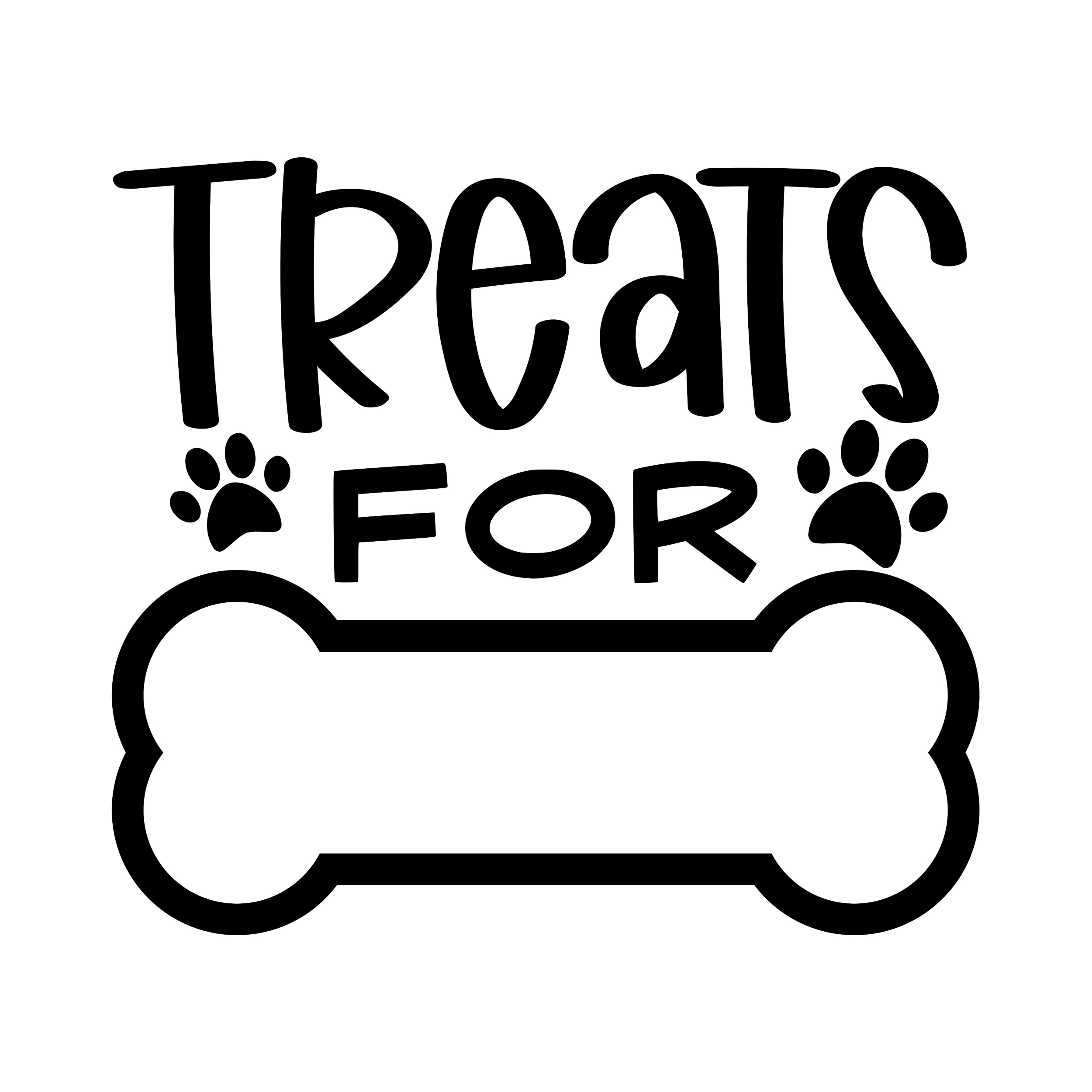 Treats For - Vinyl Decal - Custom Size