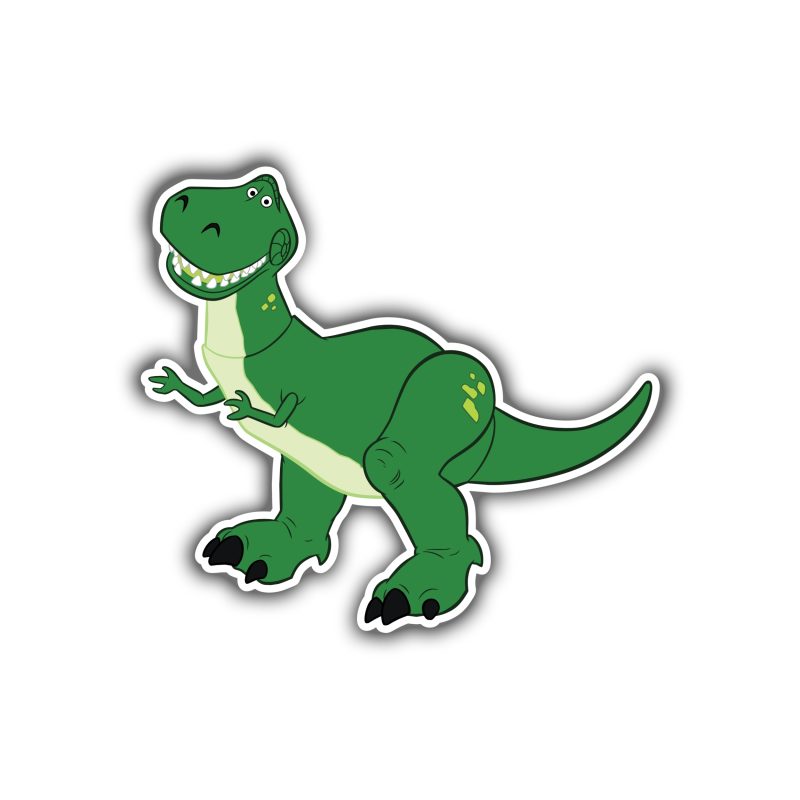 Toy Story Rex Full Color Vinyl Sticker - Custom Size