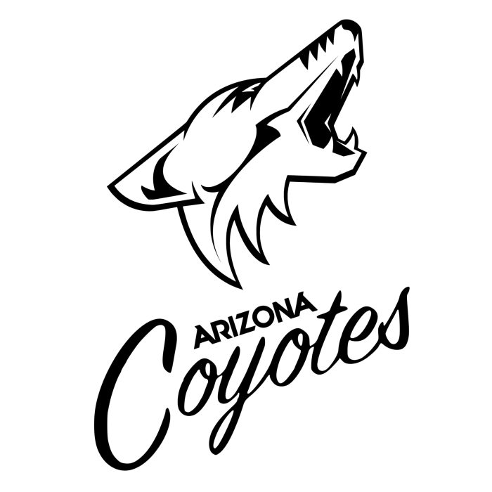 Arizona Coyotes Vinyl Decal - Custom Size