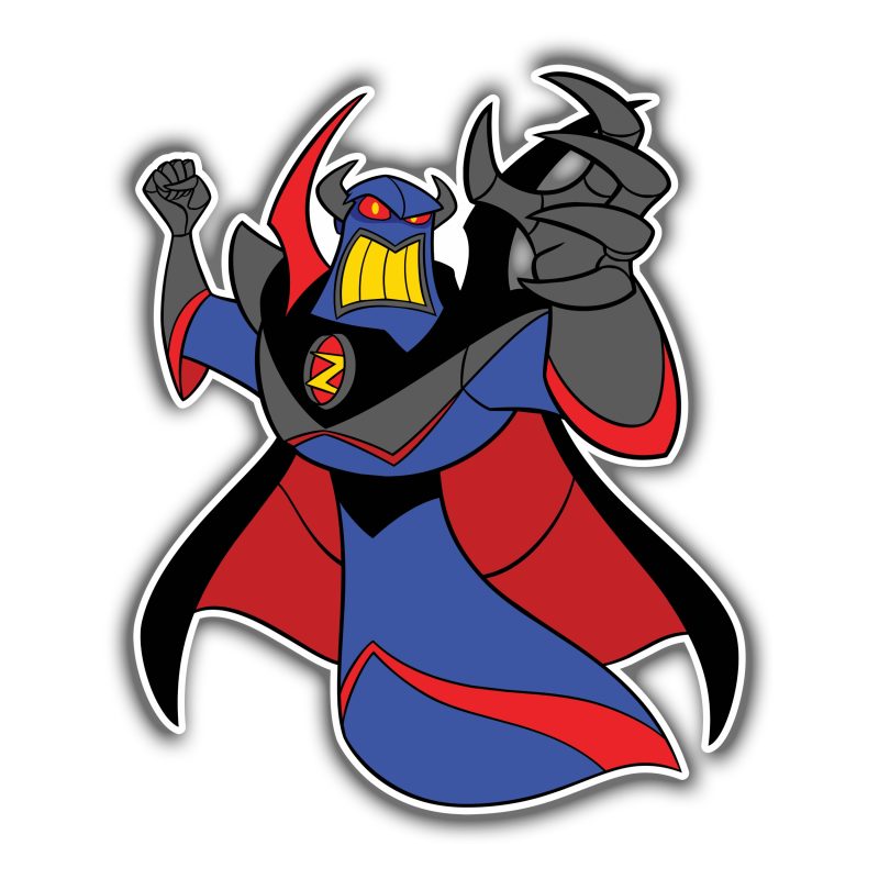 Toy Story Emperor Zurg Full Color Vinyl Sticker - Custom Size