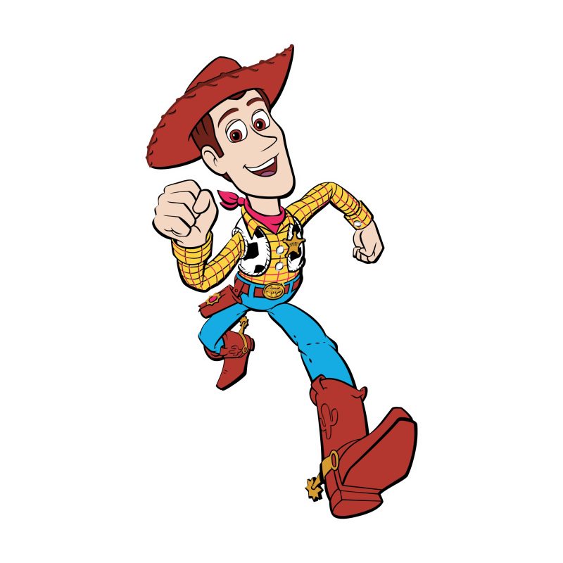 Toy Story Woody Full Color Vinyl Sticker - Custom Size