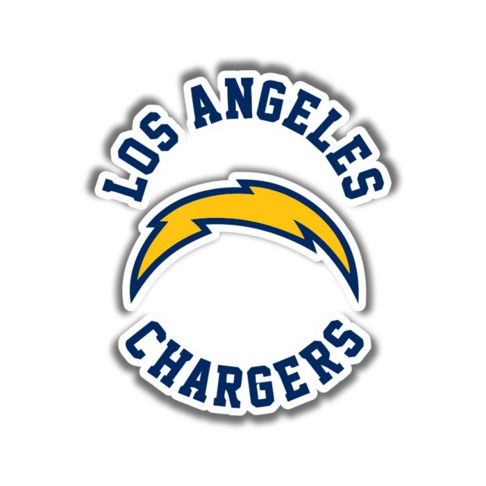 Los Angeles Chargers - Name With Logo - Temporary Tattoo