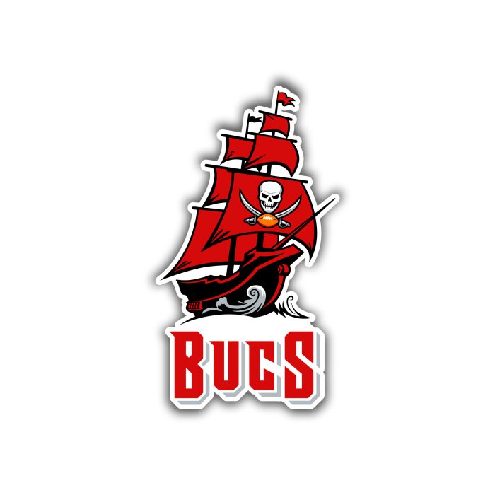 Tampa Bay Buccaneers - Ship Bucs - Full Color Vinyl Sticker - Custom Size