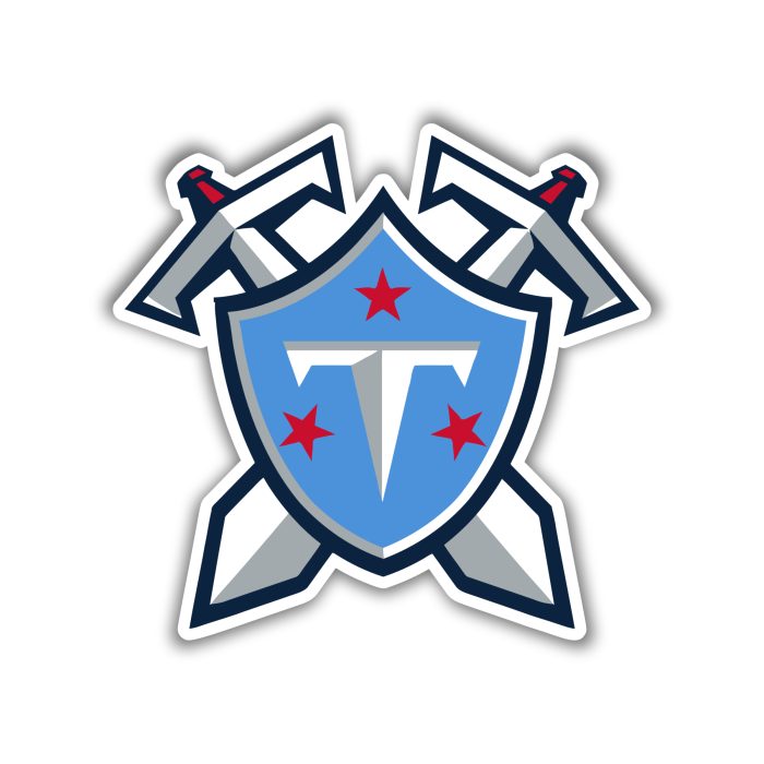 Tennessee Titans Full Color Vinyl Sticker – Custom Size