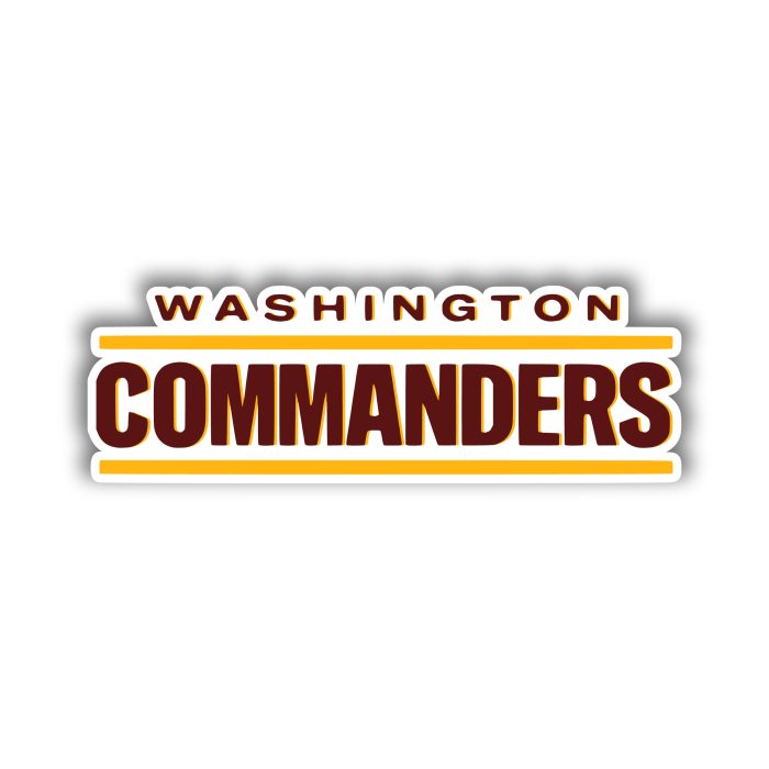 Washington Commanders - Burgundy Words - Temporary Tattoo