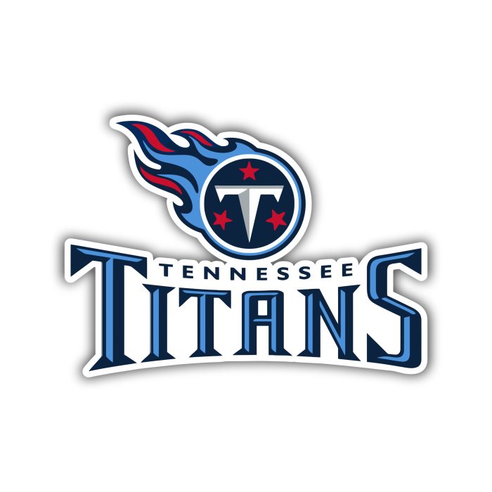 Tennessee Titans Full Color Vinyl Sticker – Custom Size
