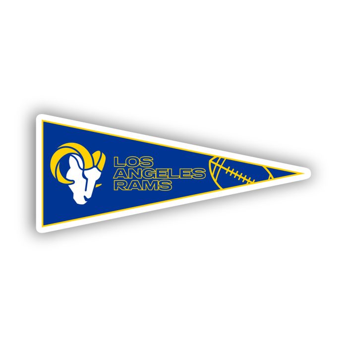 Los Angeles Rams - Blue Banner - Temporary Tattoo