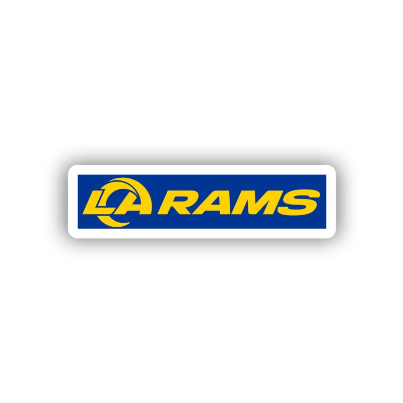 Los Angeles Rams - Blue with Yellow Lettering - Temporary Tattoo