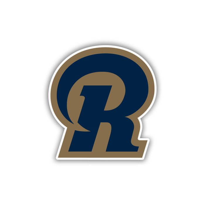Los Angeles Rams - Blue And Gold R - Temporary Tattoo