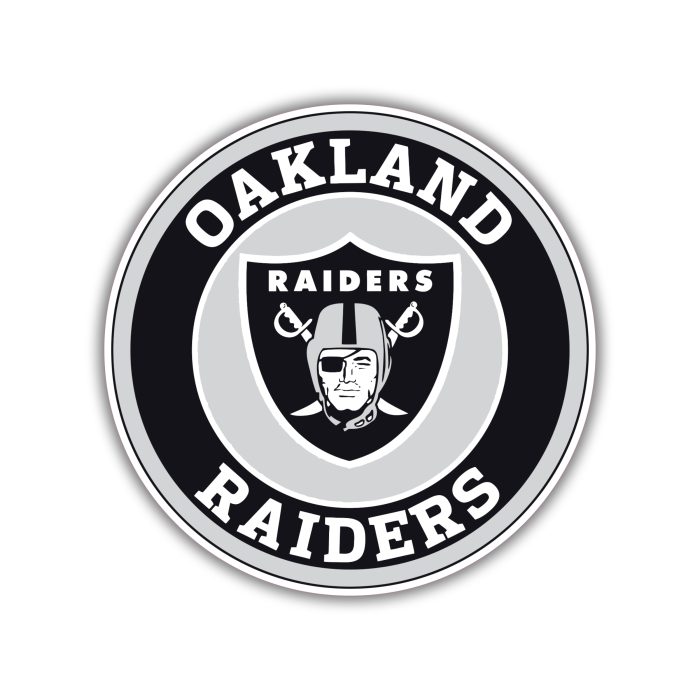 Las Vegas Raiders - Circle Logo - Temporary Tattoo