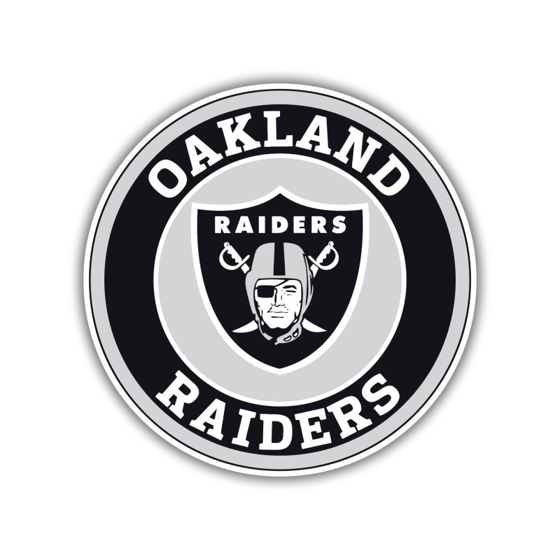 Las Vegas Raiders - Circle Logo - Temporary Tattoo