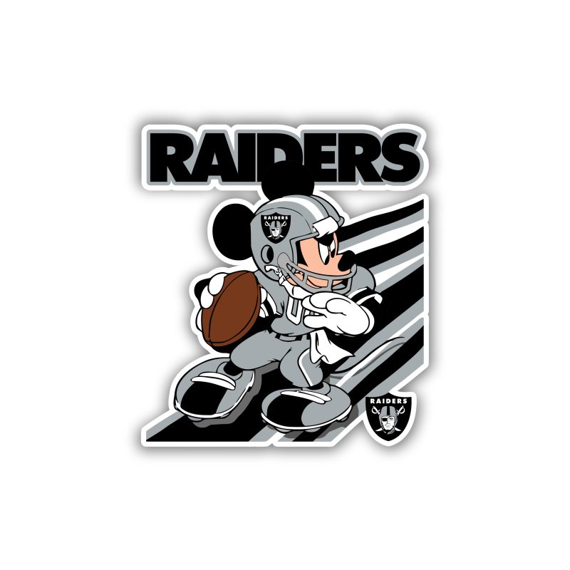 Las Vegas Raiders - Mickey With Helmet - Temporary Tattoo