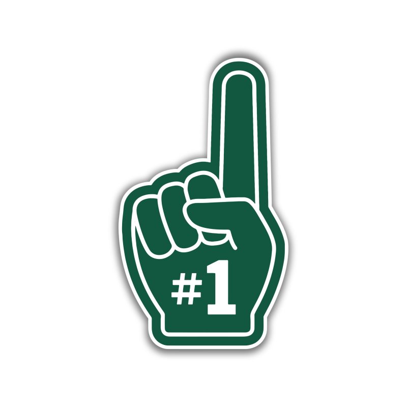 New York Jets - #1 - Full Color Vinyl Sticker - Custom Size