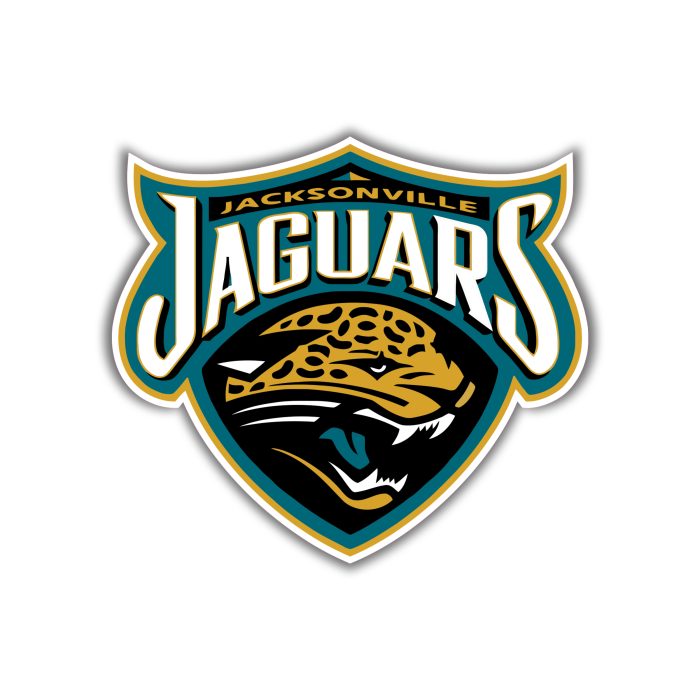 Jacksonville Jaguars - Shield With Jaguar Head - Temporary Tattoo