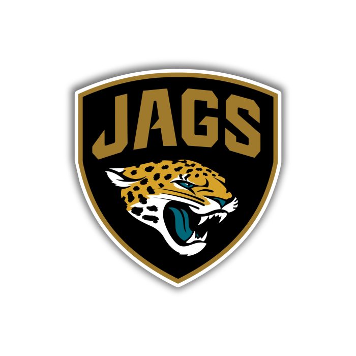 Jacksonville Jaguars - Shield With Jags - Temporary Tattoo