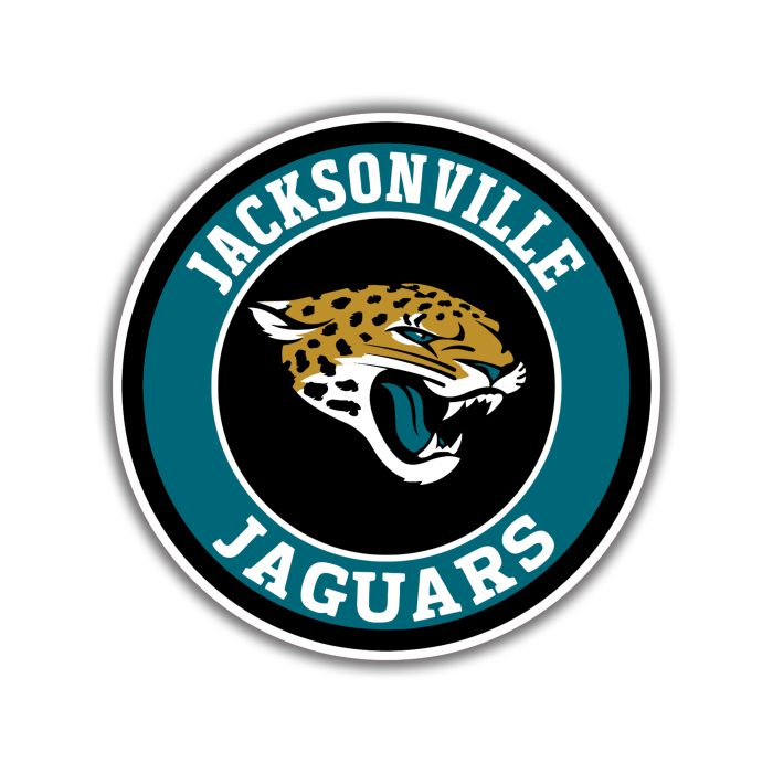 Jacksonville Jaguars - Black And Teal Circle - Temporary Tattoo