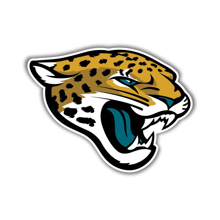 Jacksonville Jaguars - Jaguar Head - Full Color Vinyl Sticker - Custom Size