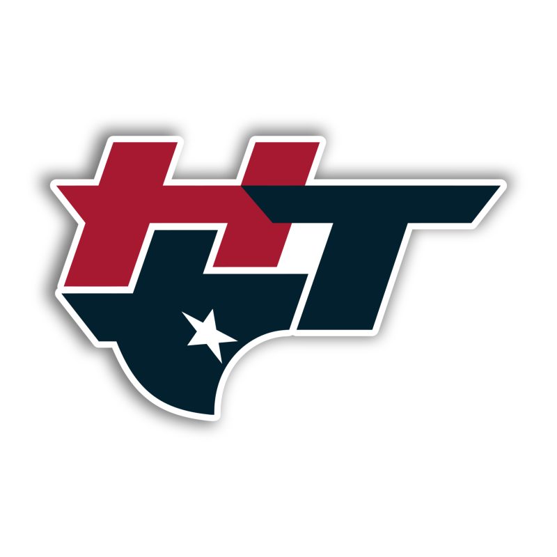 Houston Texans - HT - Full Color Vinyl Sticker - Custom Size